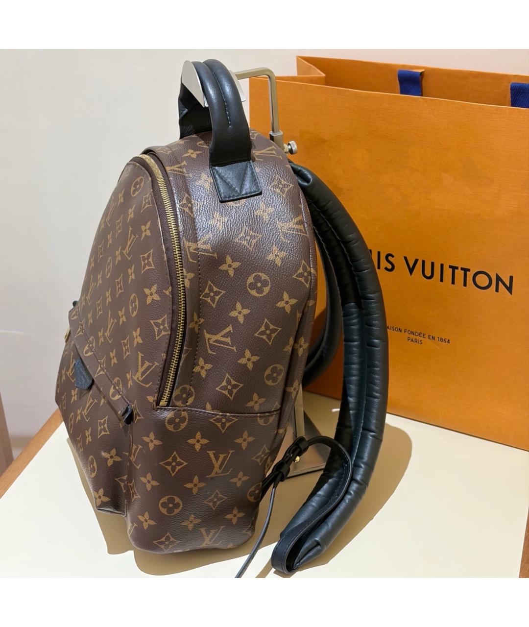 LOUIS VUITTON Коричневый рюкзак из искусственной кожи, фото 3