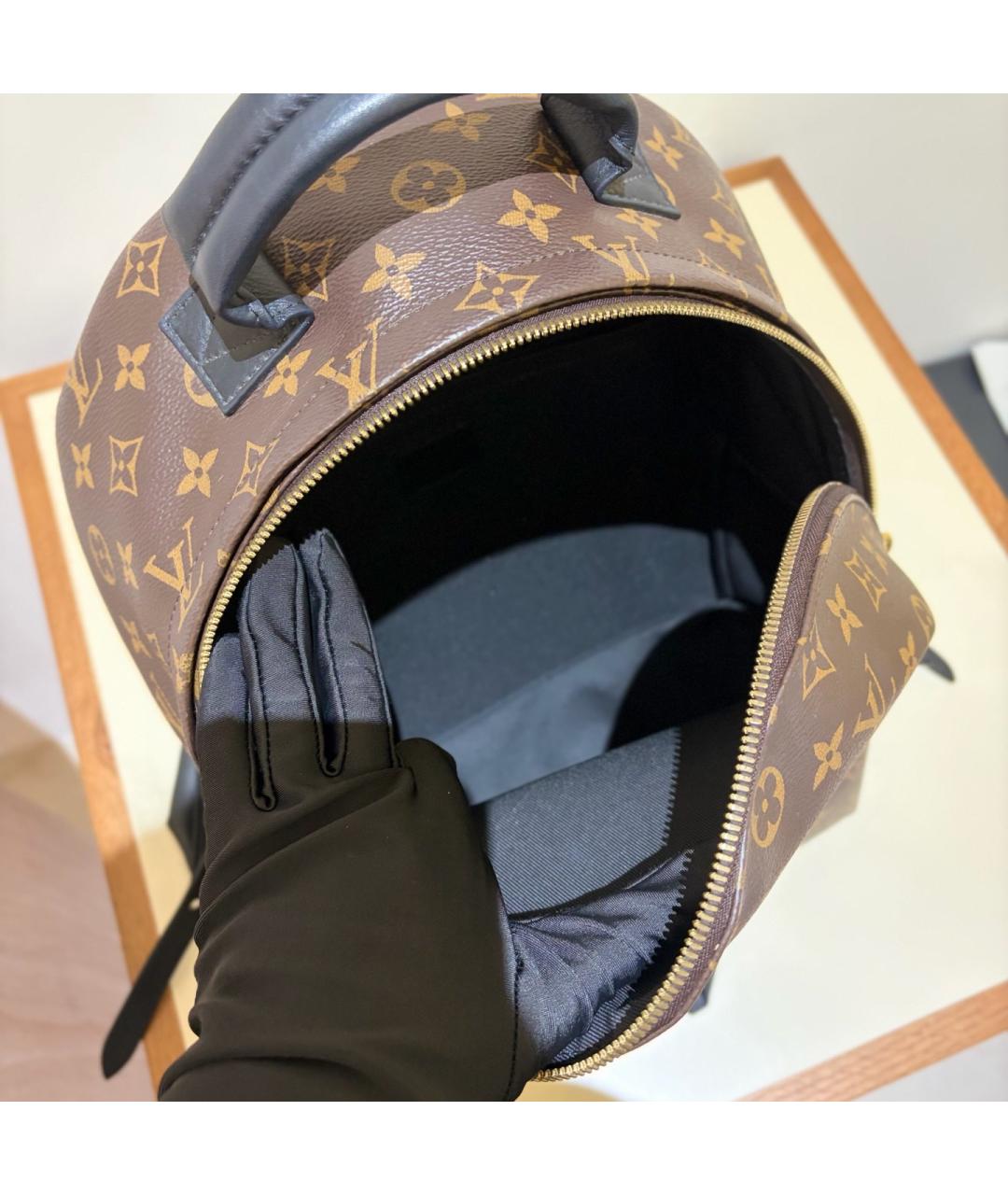 LOUIS VUITTON Коричневый рюкзак из искусственной кожи, фото 6