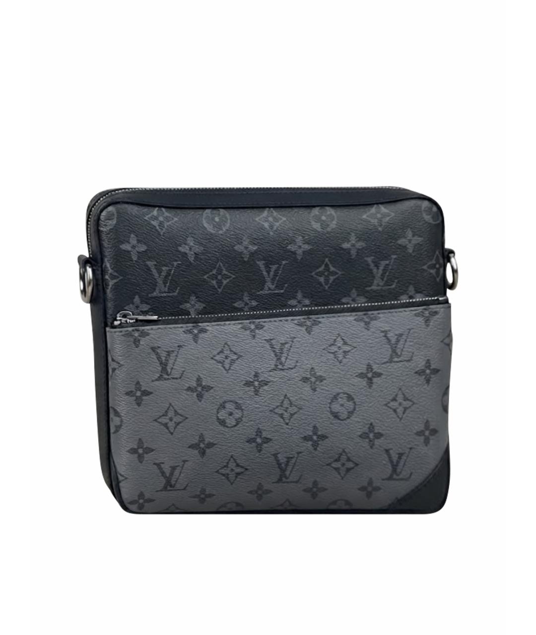 LOUIS VUITTON Черная сумка на плечо из канвы, фото 1