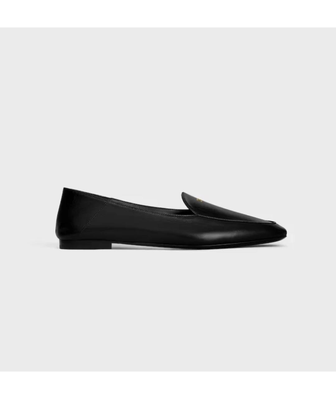 CELINE Черные кожаные лоферы, фото 6