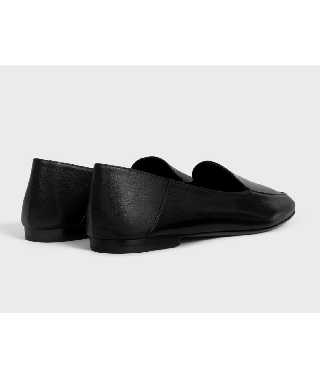 CELINE Черные кожаные лоферы, фото 3
