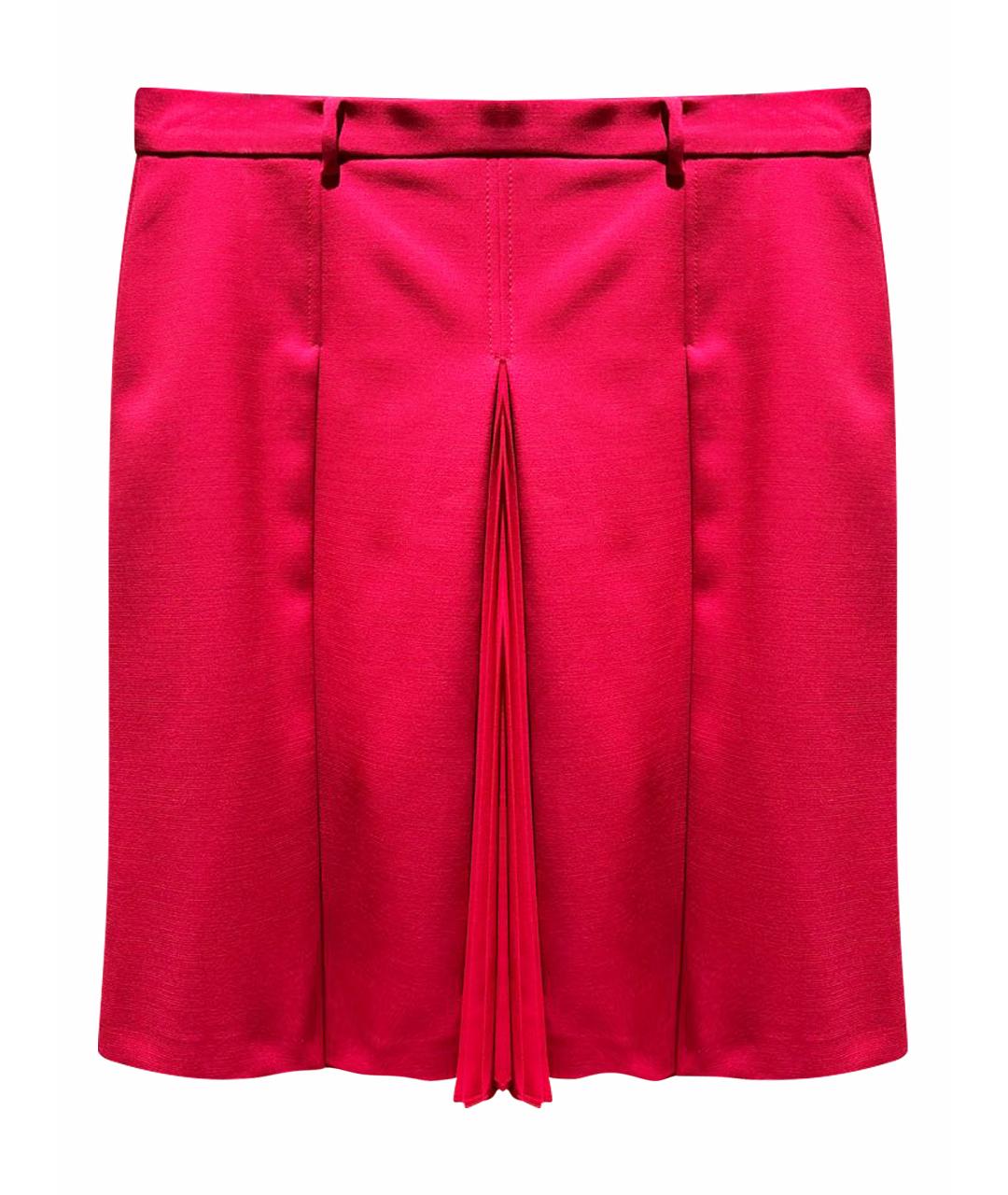 WEEKEND MAX MARA Розовая полиэстеровая юбка миди, фото 1