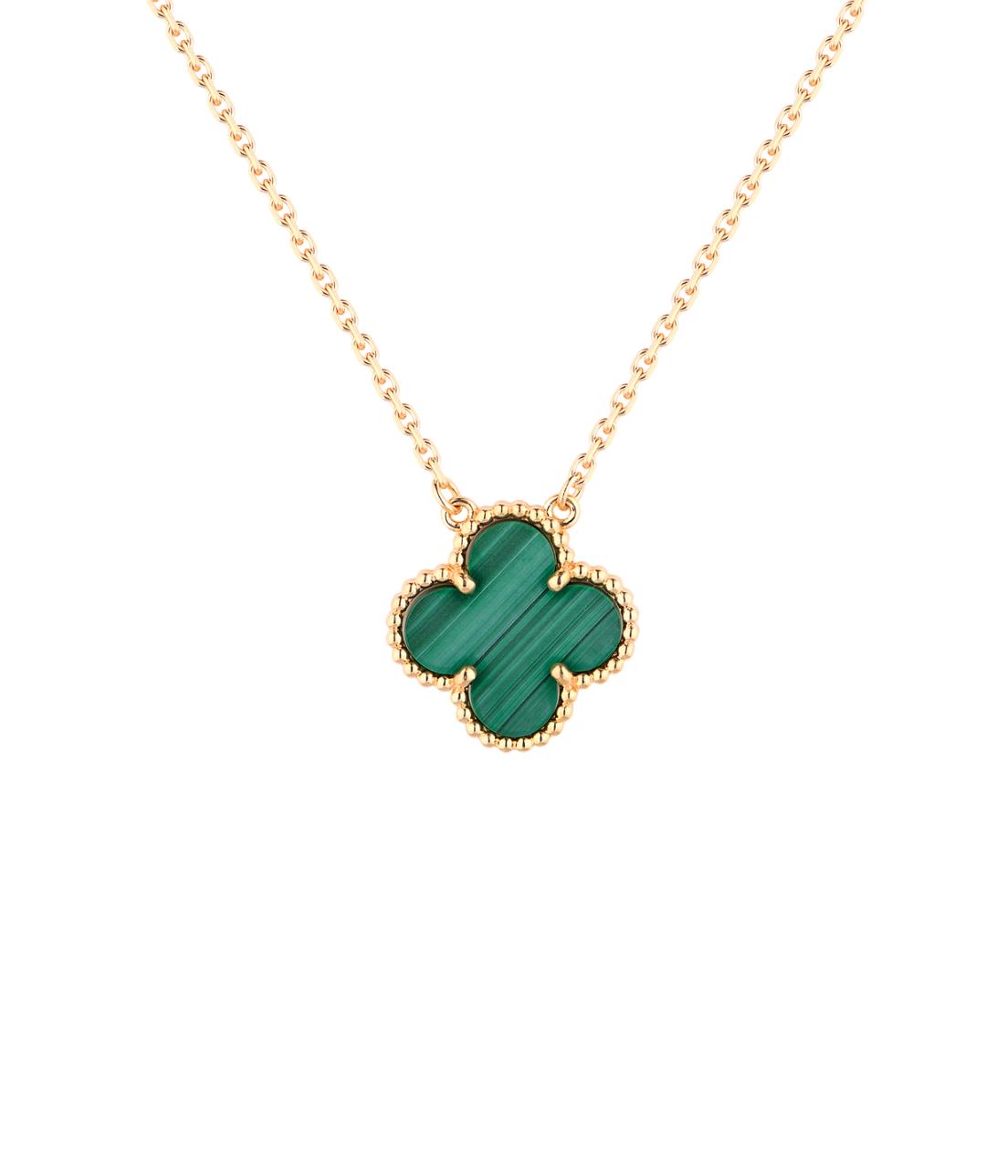 VAN CLEEF & ARPELS Зеленая подвеска из желтого золота, фото 8
