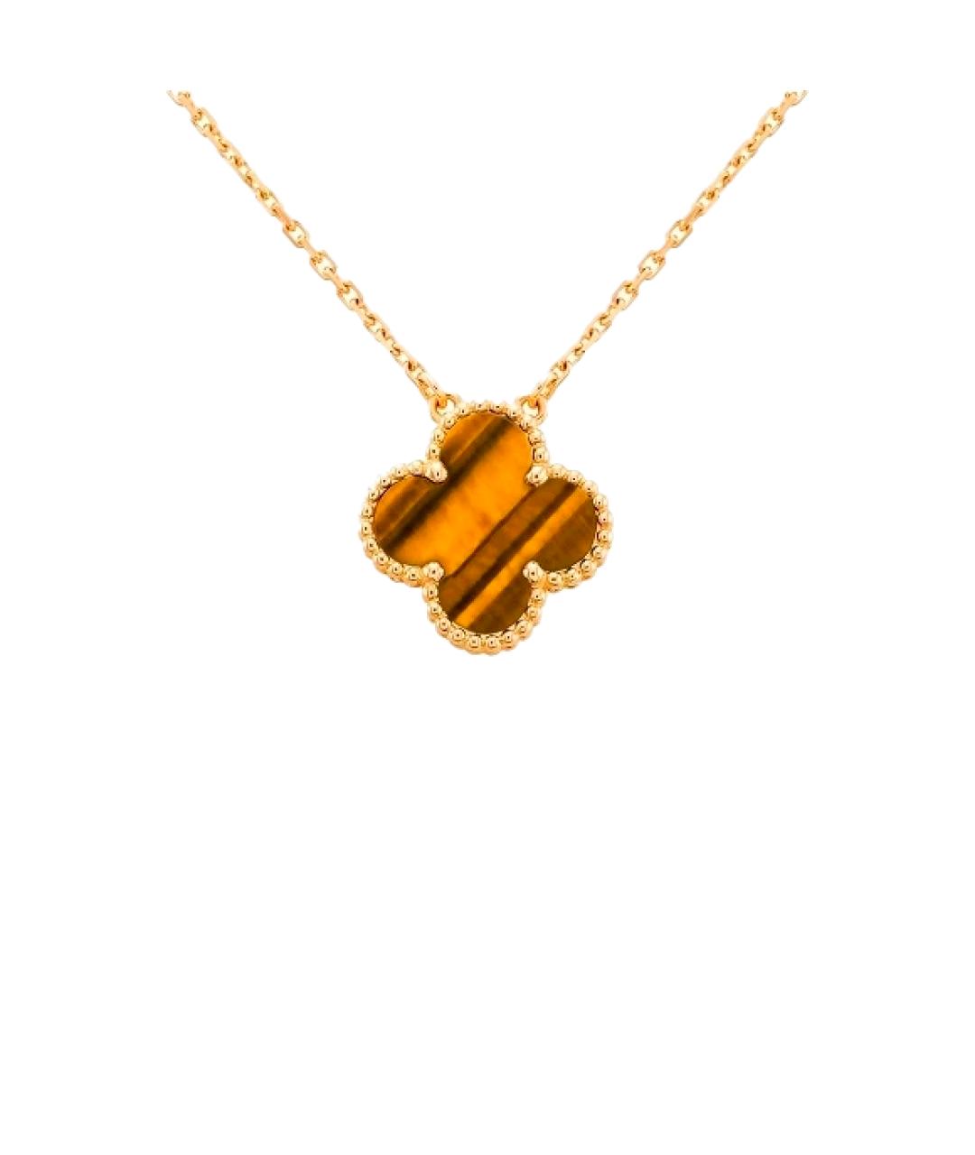 VAN CLEEF & ARPELS Коричневая подвеска из желтого золота, фото 8