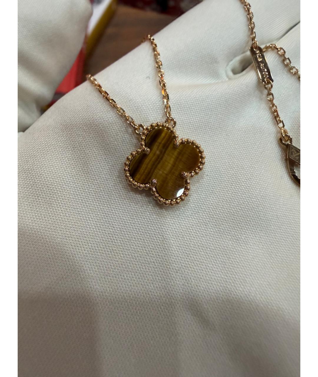 VAN CLEEF & ARPELS Коричневая подвеска из желтого золота, фото 3