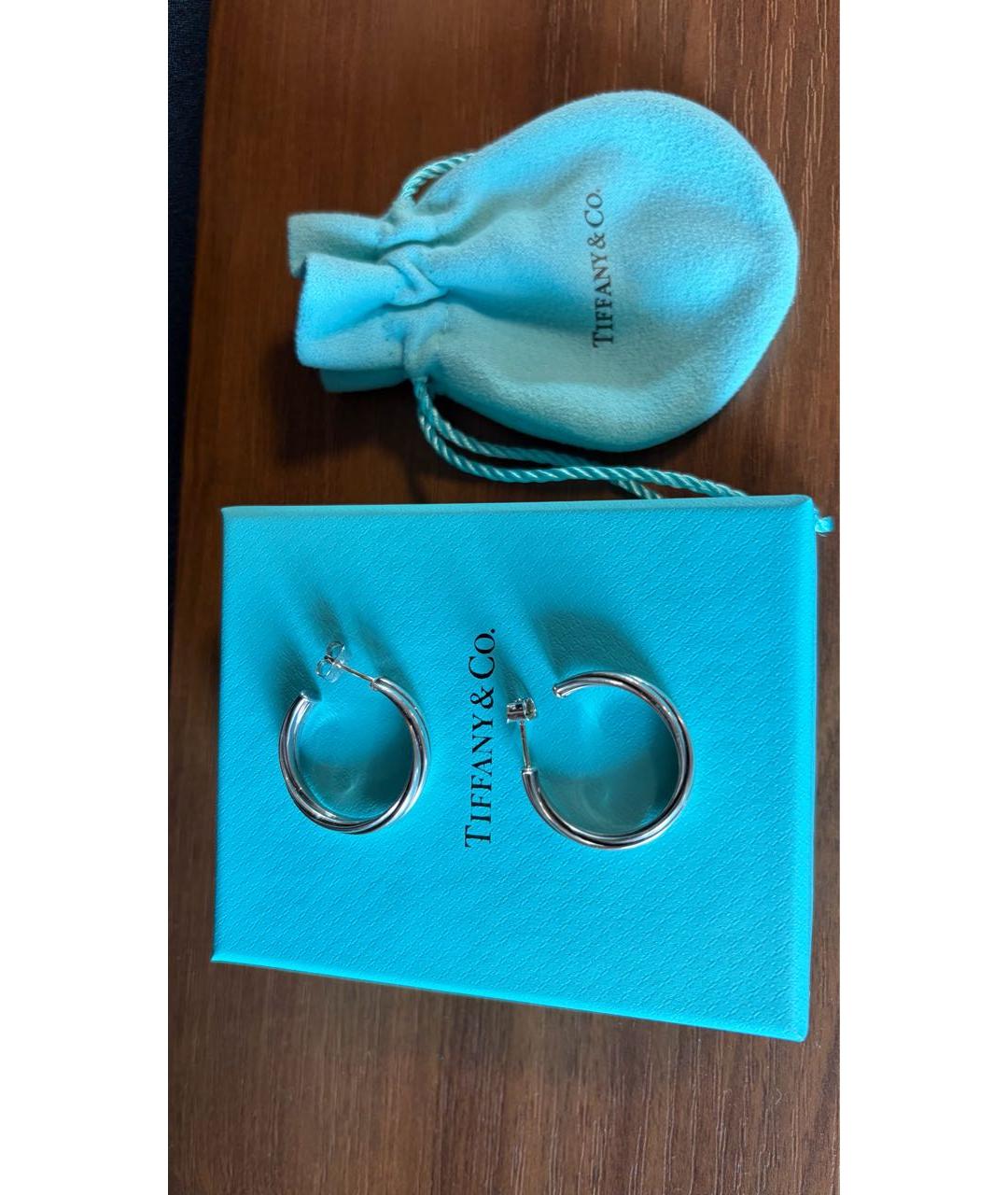 TIFFANY&CO Серебряные серебряные серьги, фото 2
