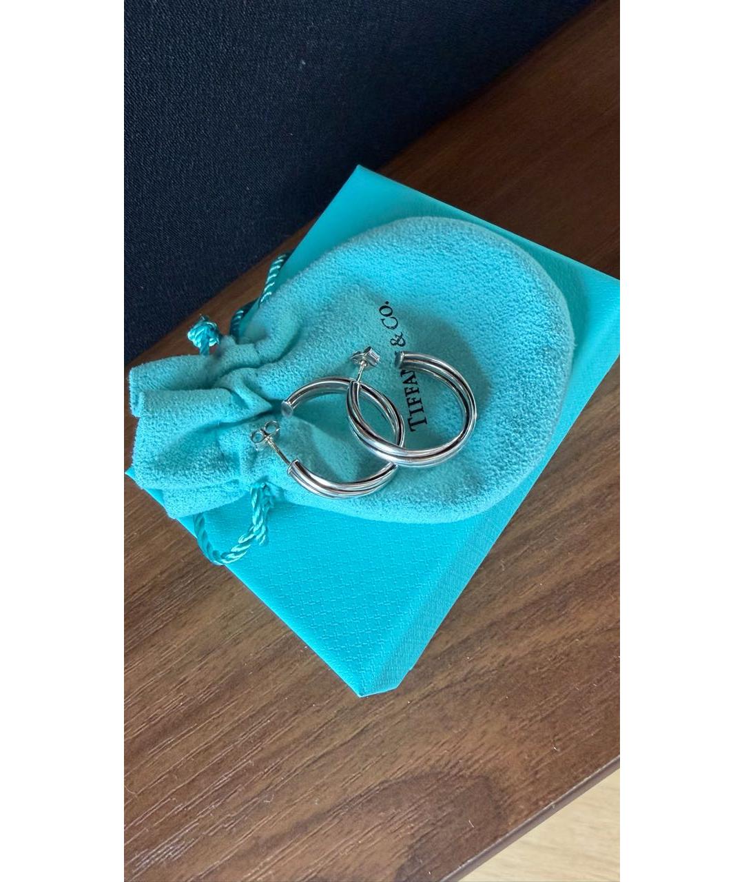 TIFFANY&CO Серебряные серебряные серьги, фото 6