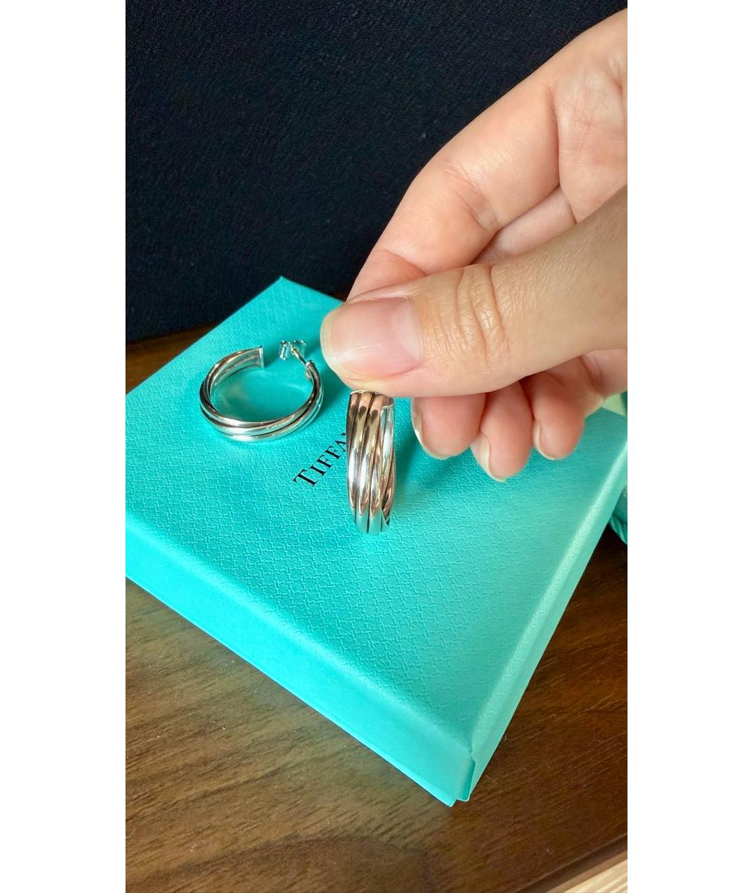 TIFFANY&CO Серебряные серебряные серьги, фото 4