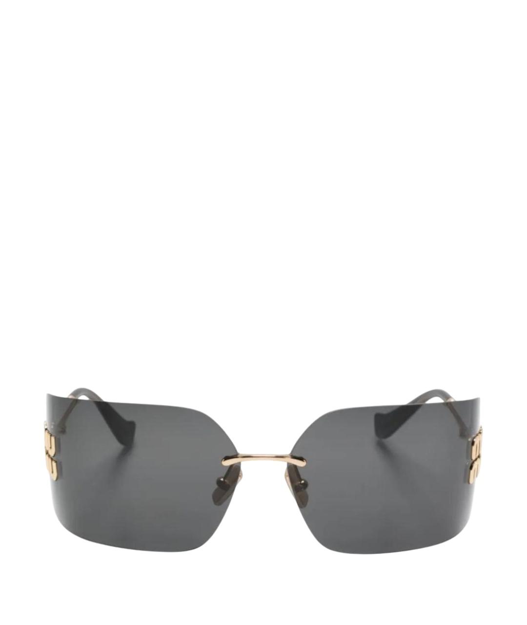 MIU MIU Черные солнцезащитные очки, фото 1