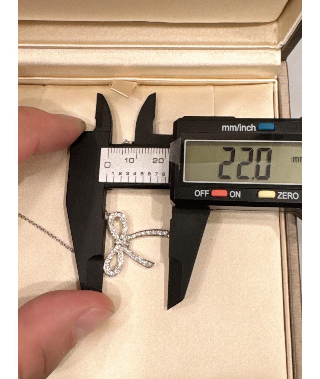 TIFFANY&CO Серебряное платиновое колье, фото 6