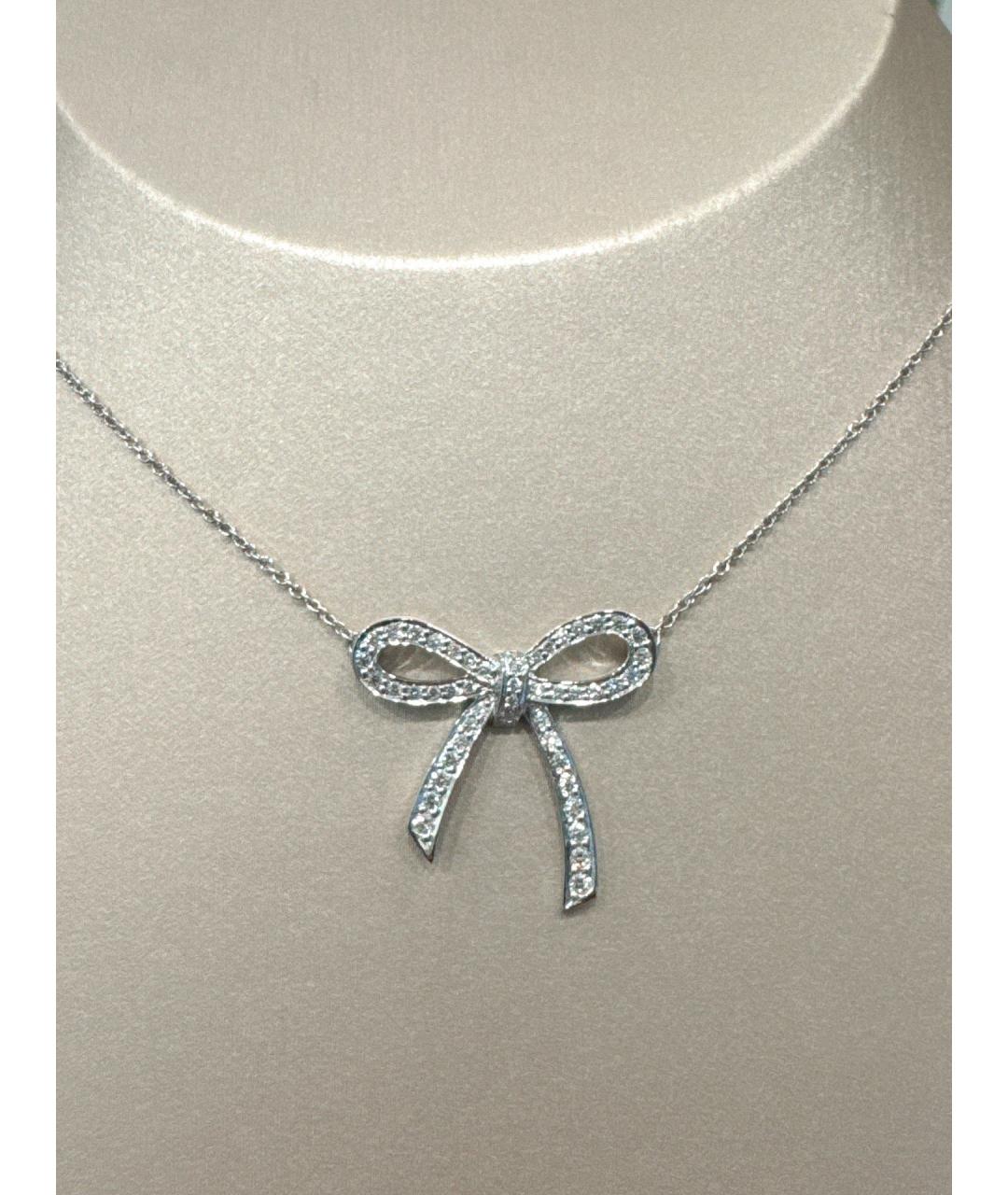 TIFFANY&CO Серебряное платиновое колье, фото 7