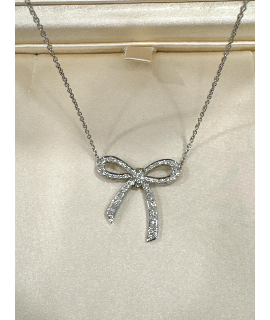 TIFFANY&CO Серебряное платиновое колье, фото 4