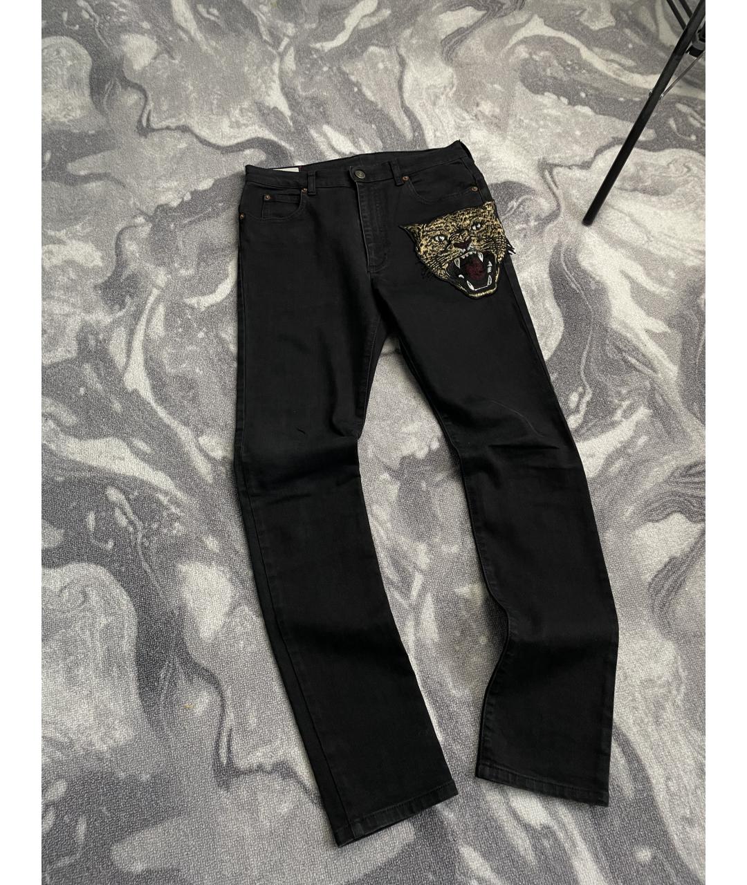 GUCCI Черные хлопковые джинсы скинни, фото 8