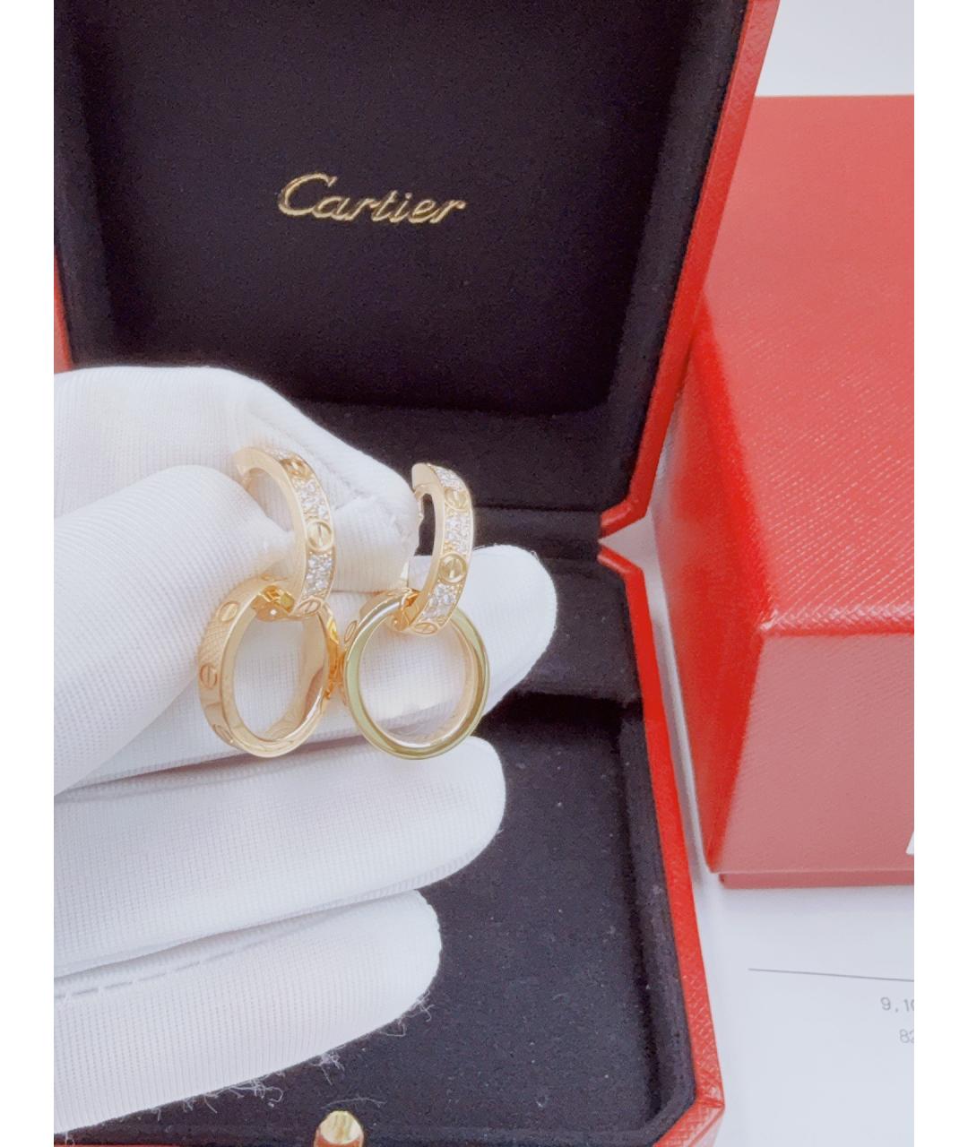 CARTIER Золотые серьги из желтого золота, фото 3