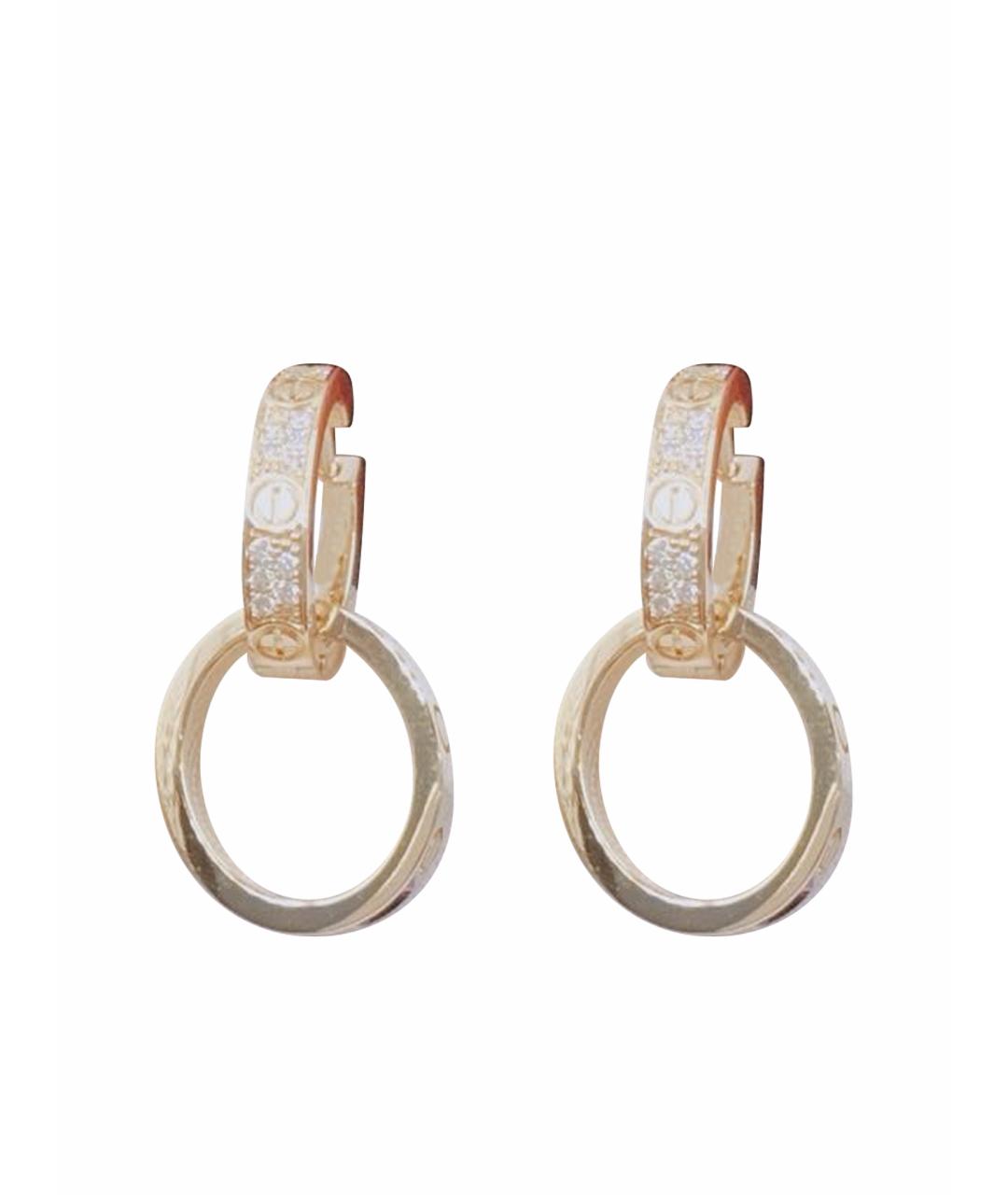 CARTIER Золотые серьги из желтого золота, фото 1