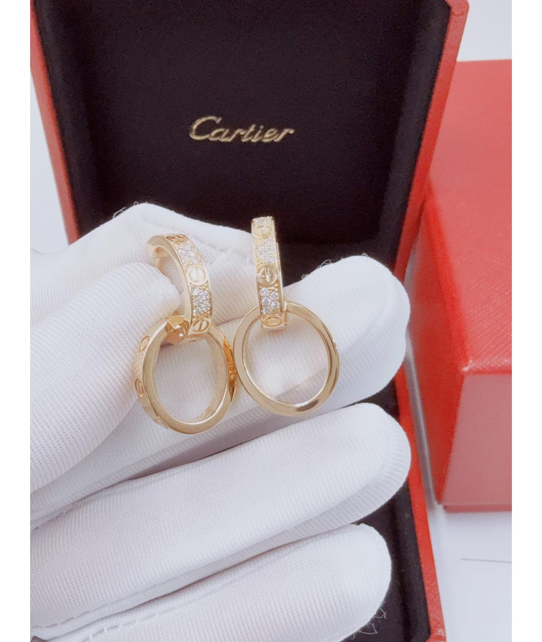 CARTIER Золотые серьги из желтого золота, фото 4