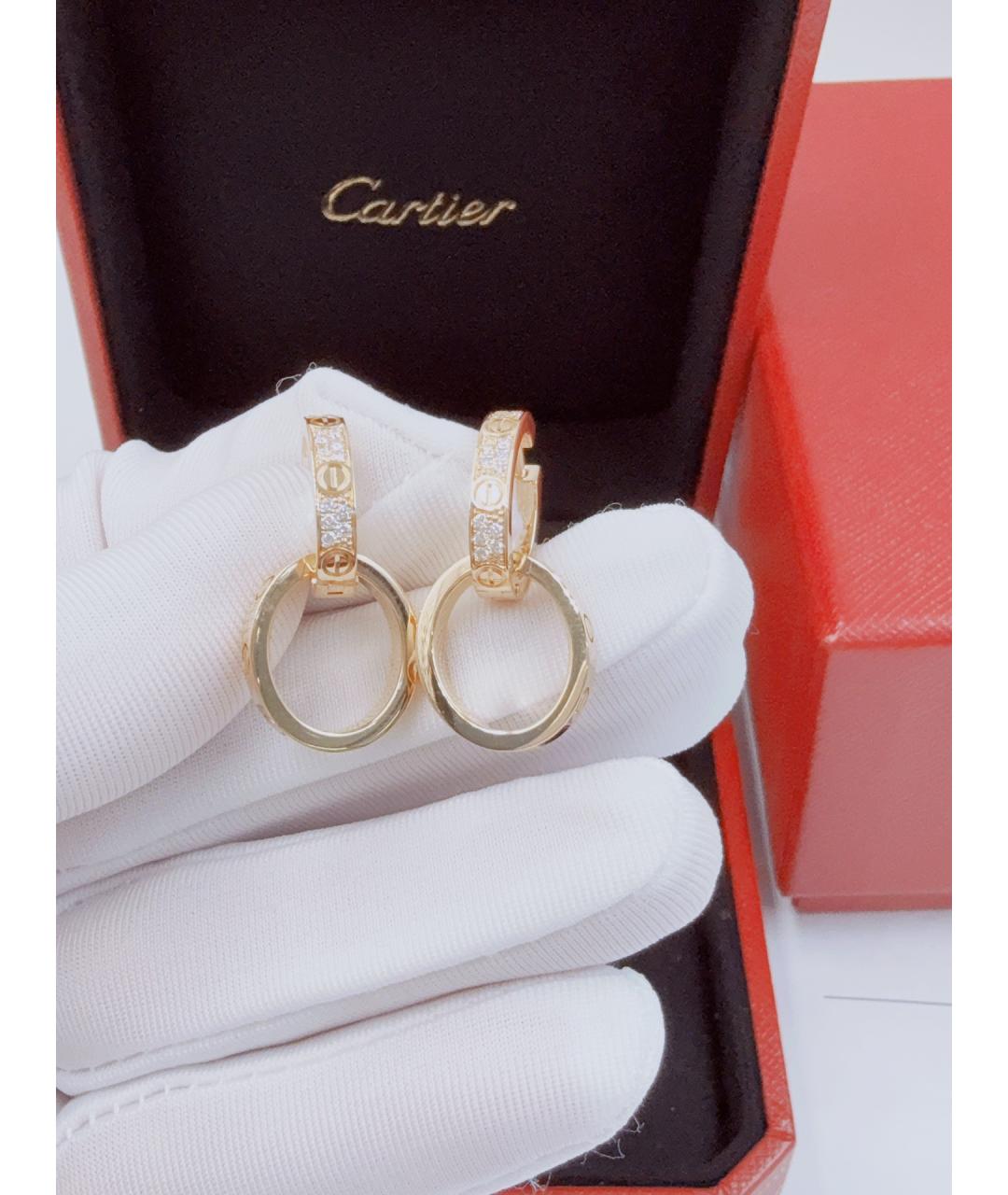 CARTIER Золотые серьги из желтого золота, фото 8
