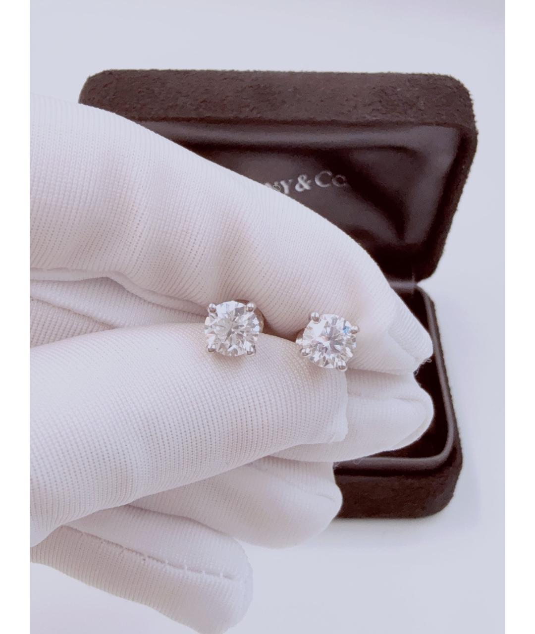 TIFFANY&CO Серебряные серьги из белого золота, фото 3