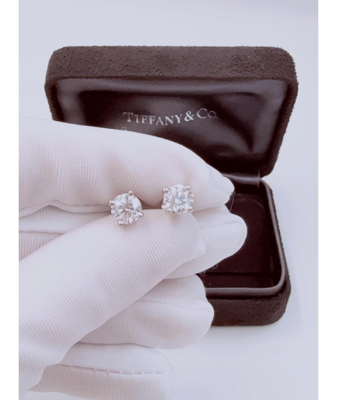 TIFFANY&CO Серебряные серьги из белого золота, фото 4