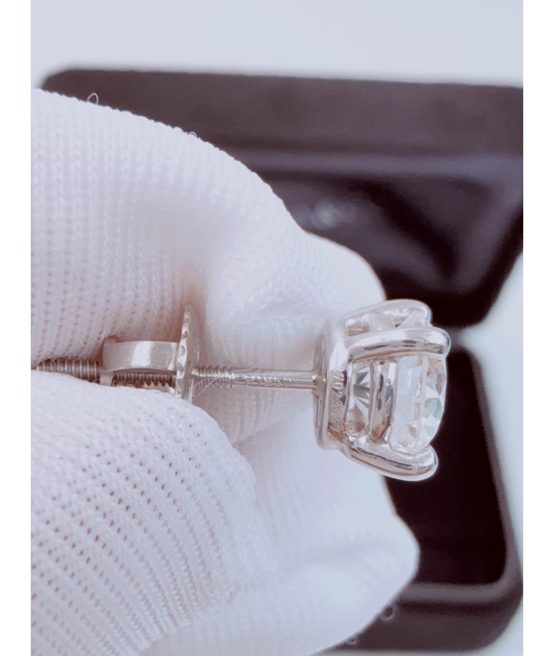 TIFFANY&CO Серебряные серьги из белого золота, фото 6