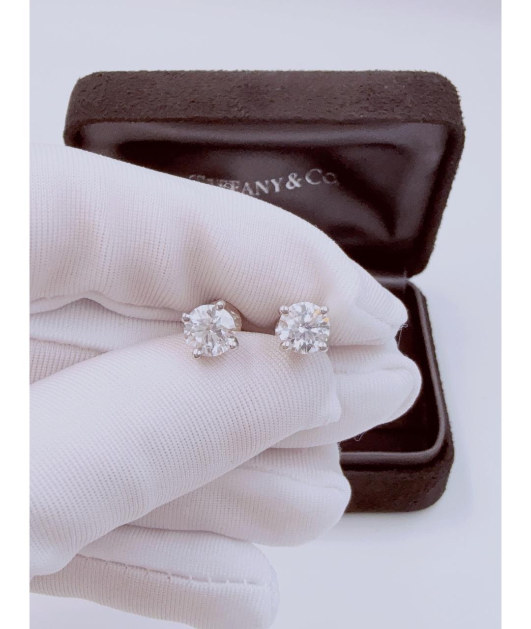 TIFFANY&CO Серебряные серьги из белого золота, фото 2