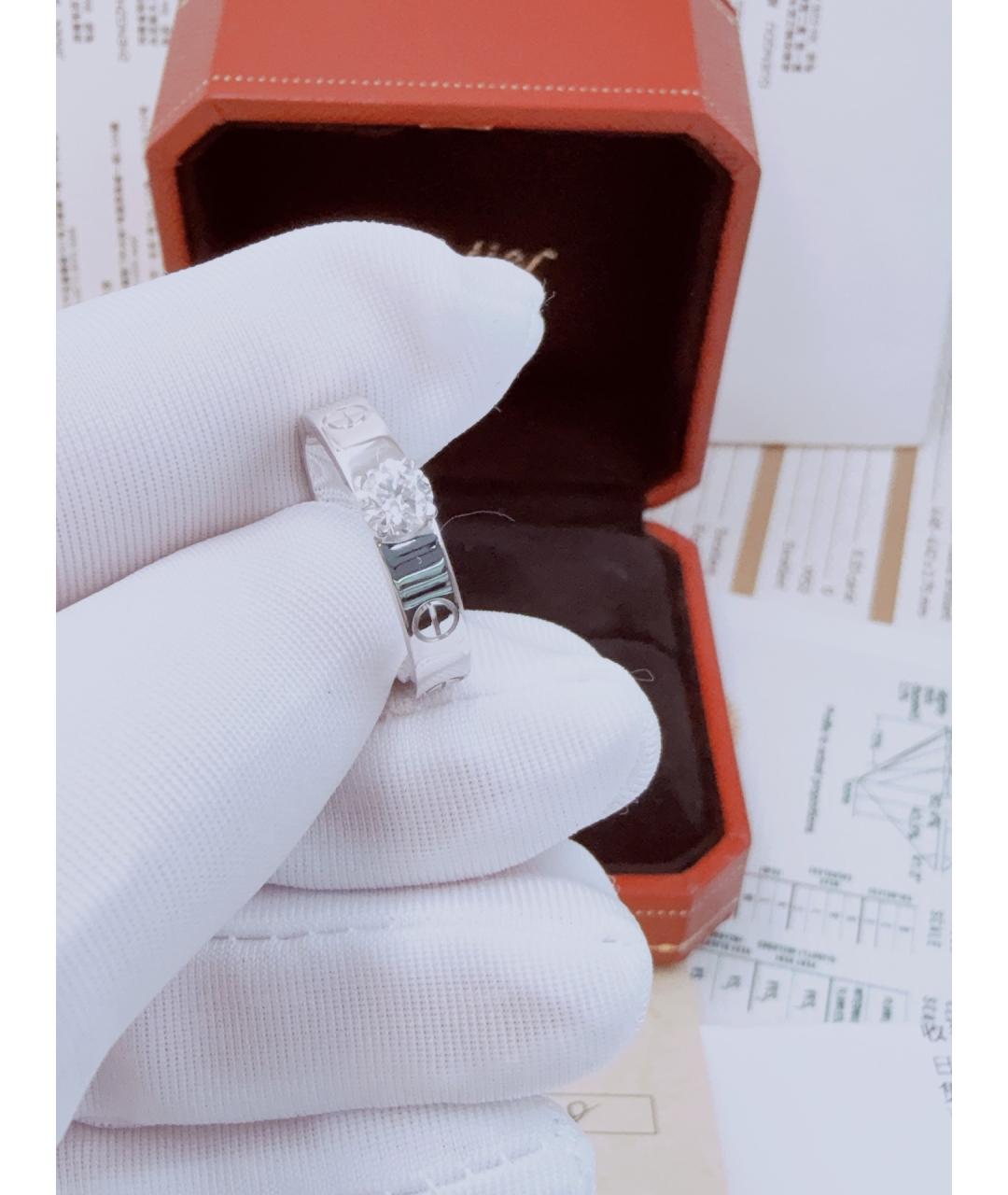 CARTIER Серебряное кольцо из белого золота, фото 3