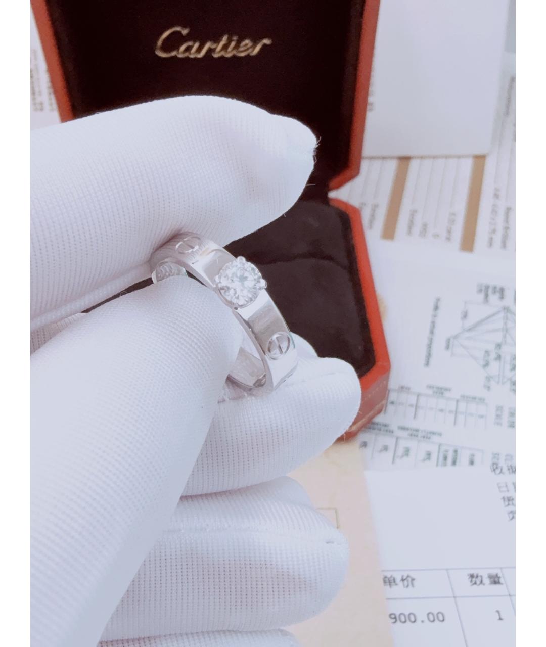 CARTIER Серебряное кольцо из белого золота, фото 5