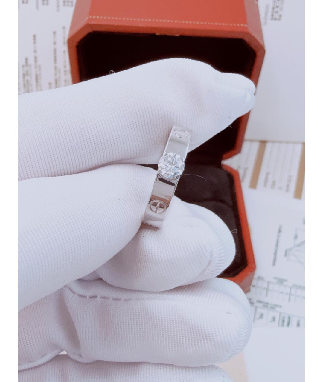 CARTIER Серебряное кольцо из белого золота, фото 4