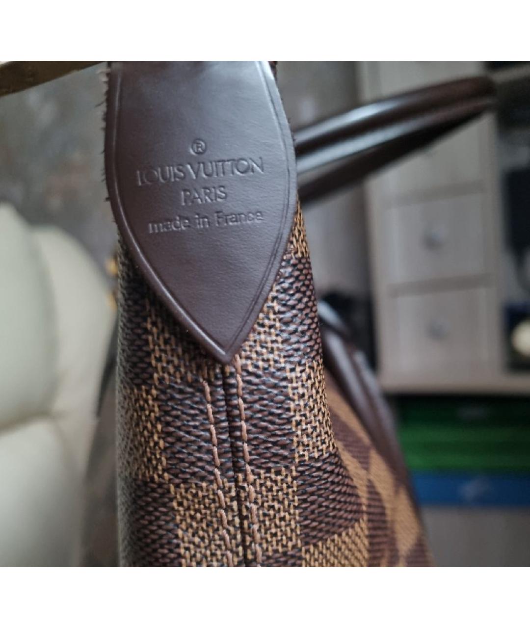 LOUIS VUITTON Коричневая сумка тоут из канвы, фото 6