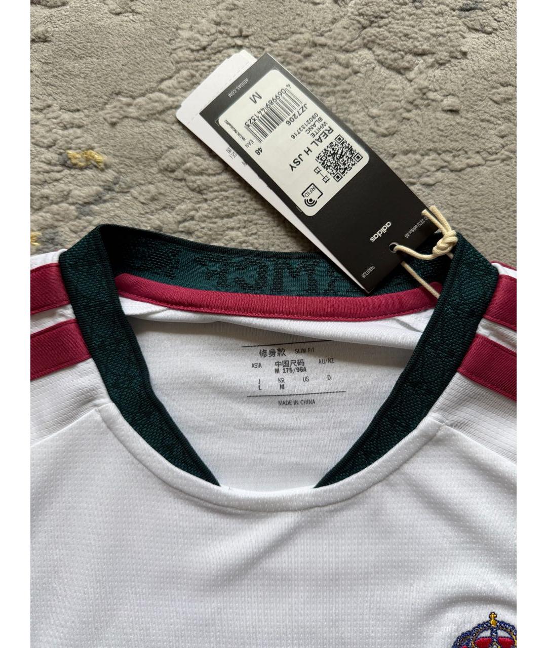 ADIDAS Белая синтетическая футболка, фото 8