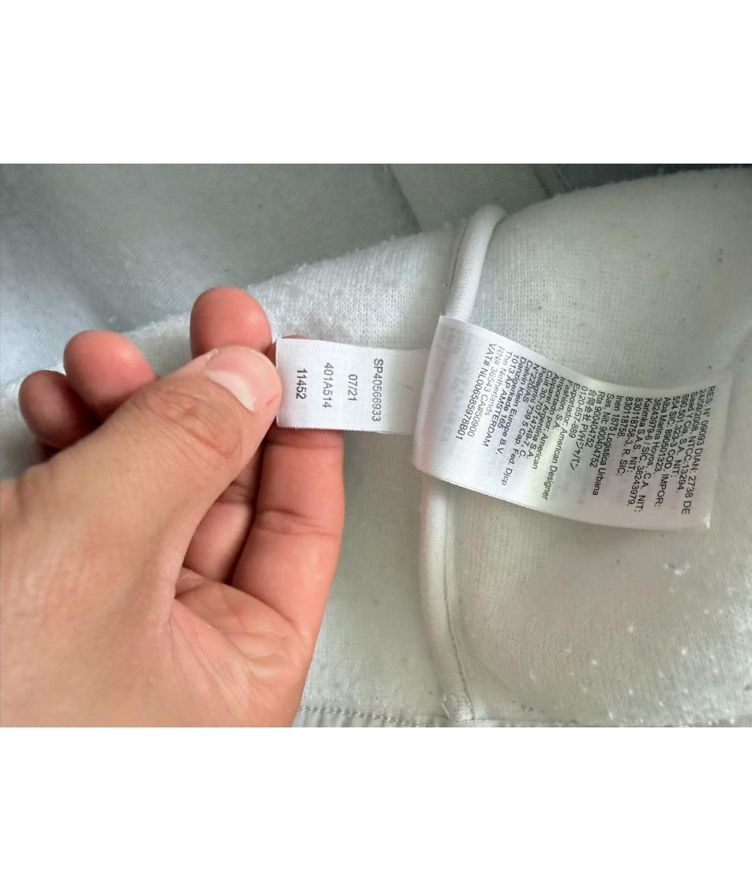 CALVIN KLEIN Белая полиэстеровая куртка, фото 6