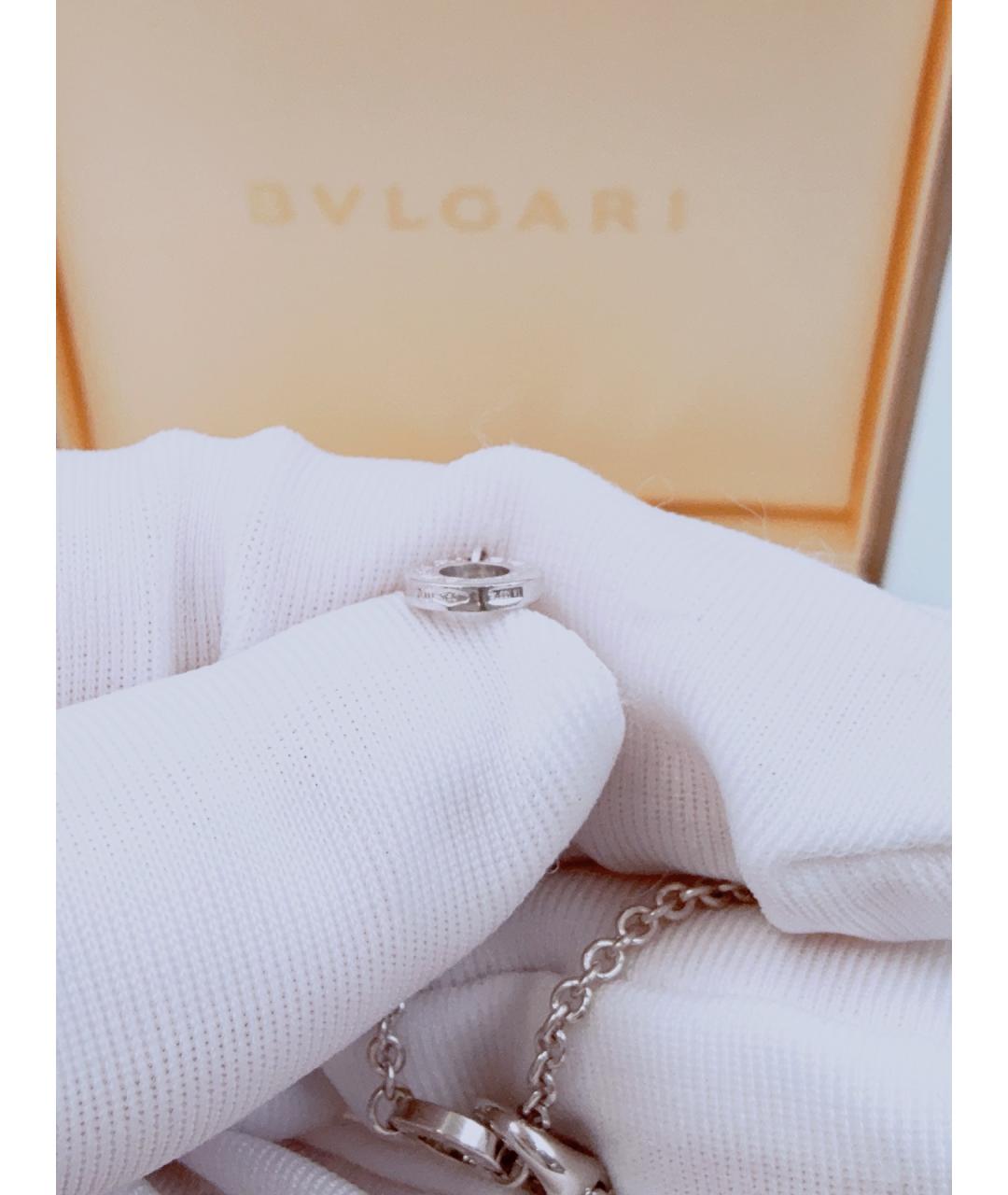 BVLGARI Серебряное колье из белого золота, фото 8