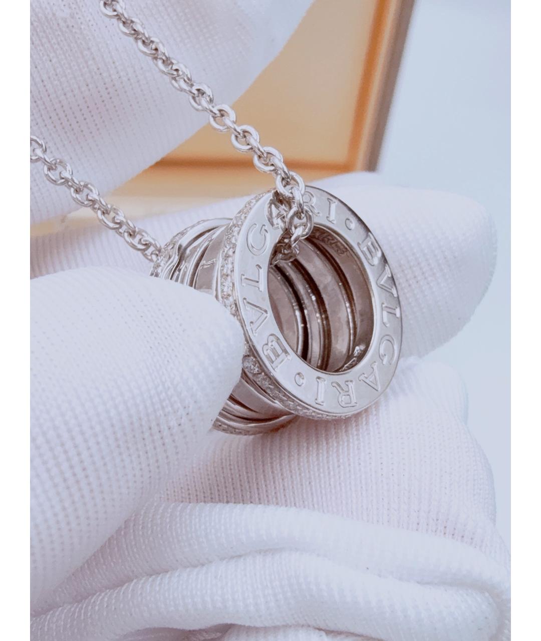 BVLGARI Серебряное колье из белого золота, фото 6