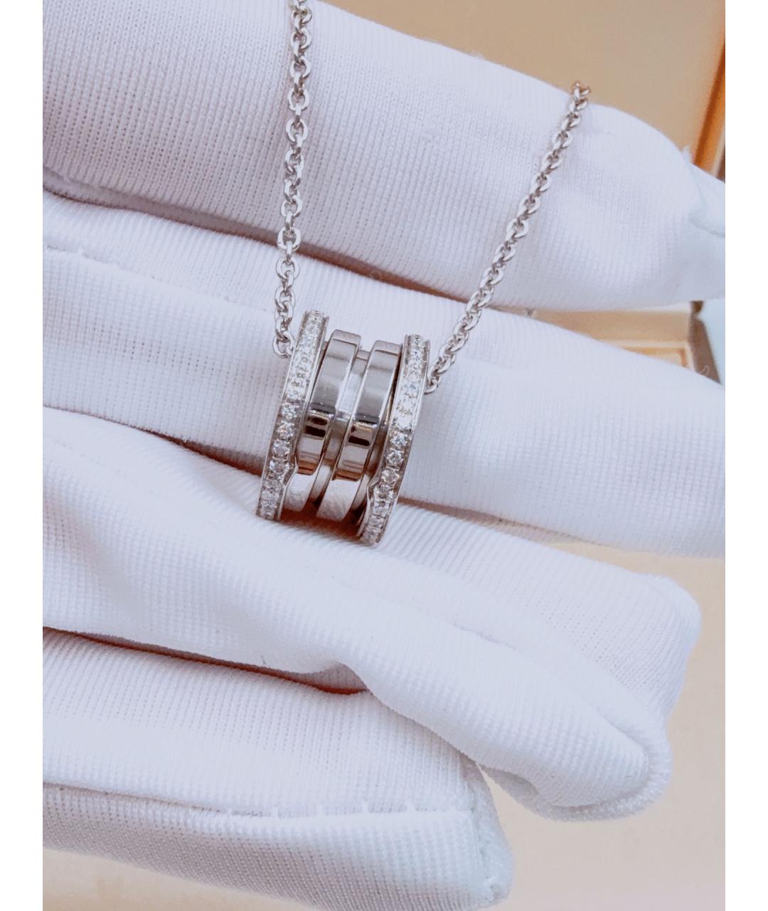 BVLGARI Серебряное колье из белого золота, фото 4