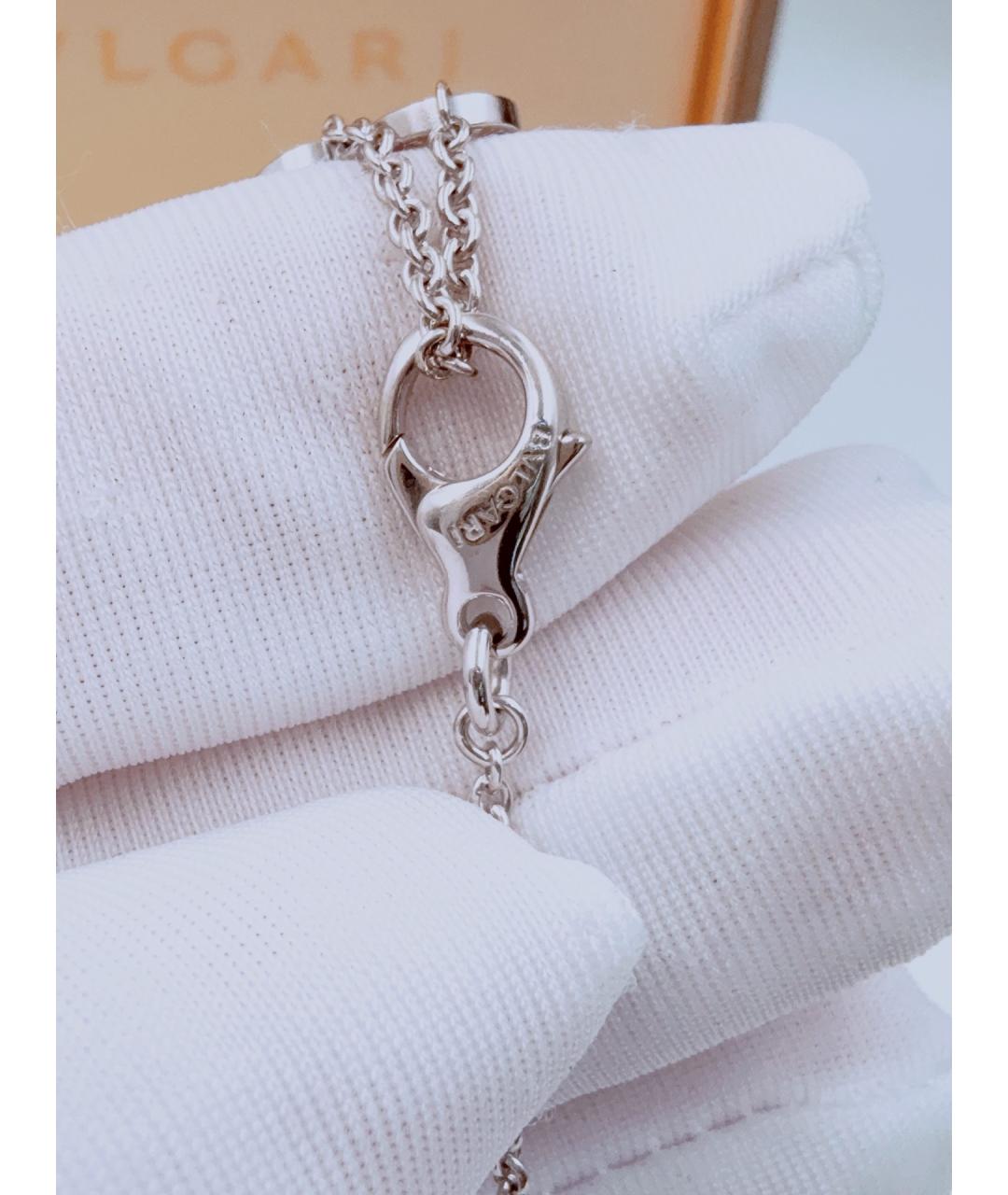 BVLGARI Серебряное колье из белого золота, фото 7