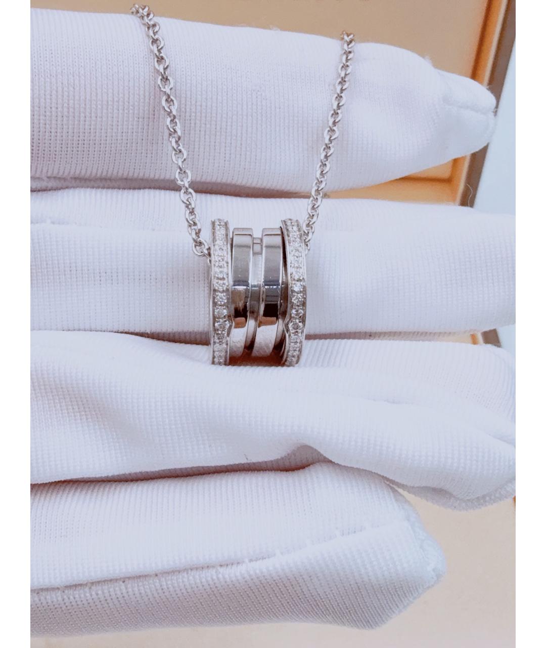 BVLGARI Серебряное колье из белого золота, фото 2