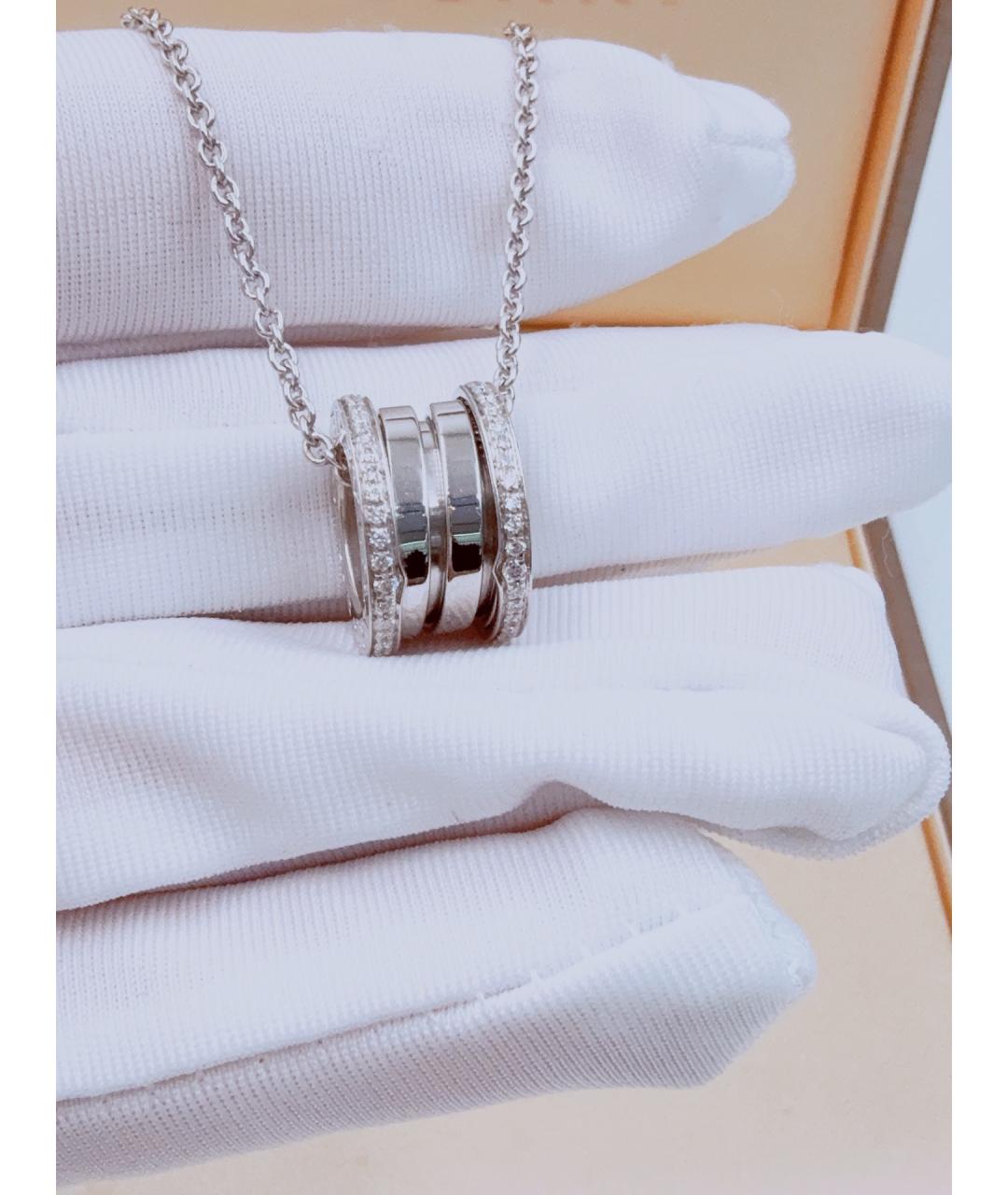 BVLGARI Серебряное колье из белого золота, фото 3