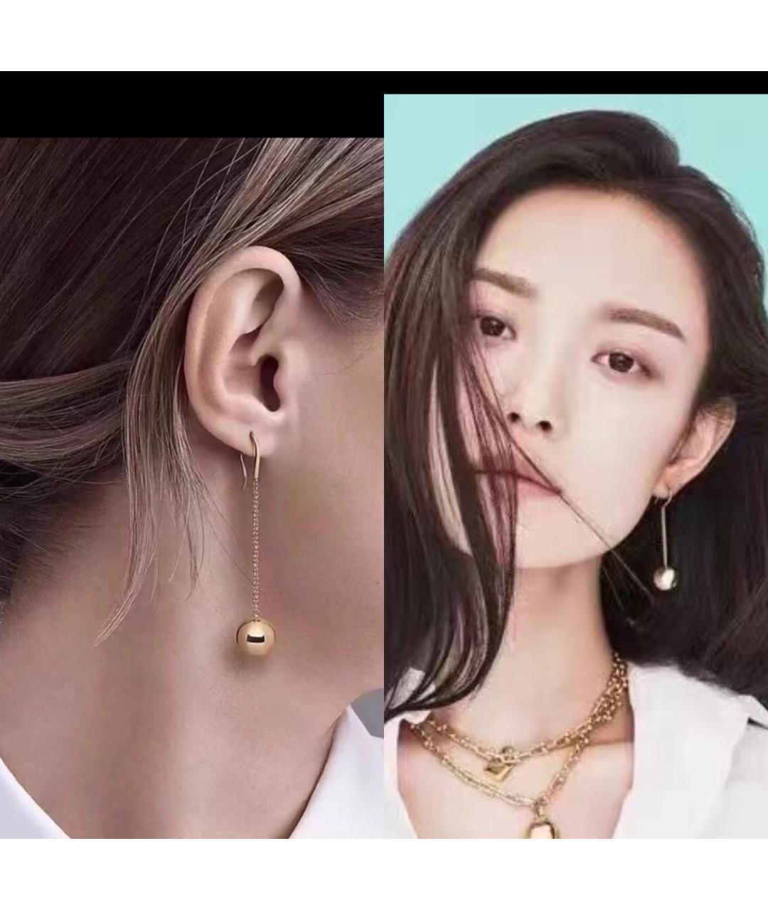 TIFFANY&CO Золотые серьги из розового золота, фото 8