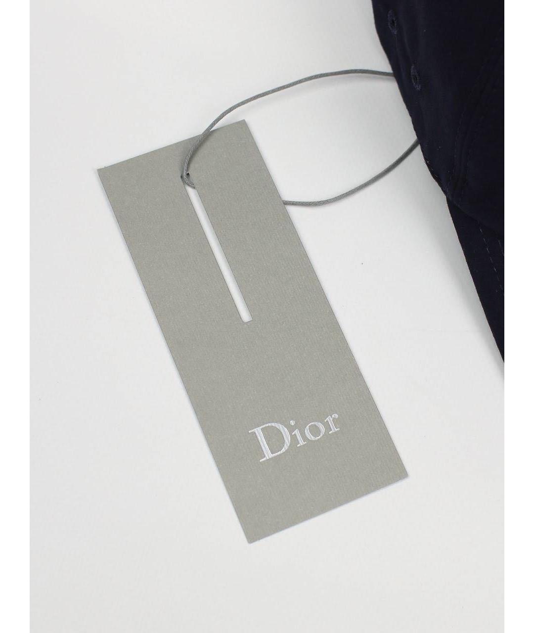 CHRISTIAN DIOR Темно-синяя хлопковая кепка/бейсболка, фото 6