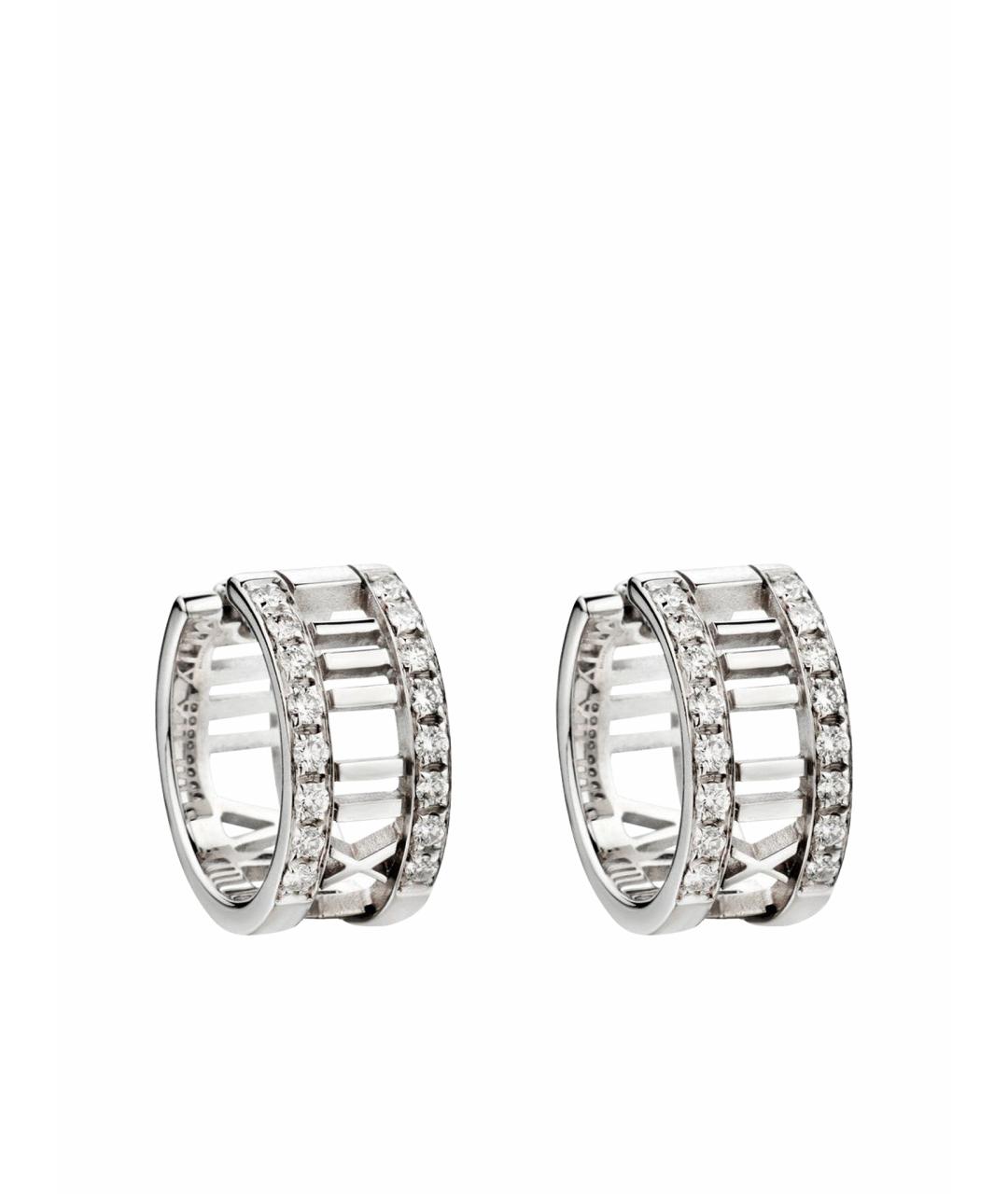 TIFFANY&CO Серые серьги из белого золота, фото 1