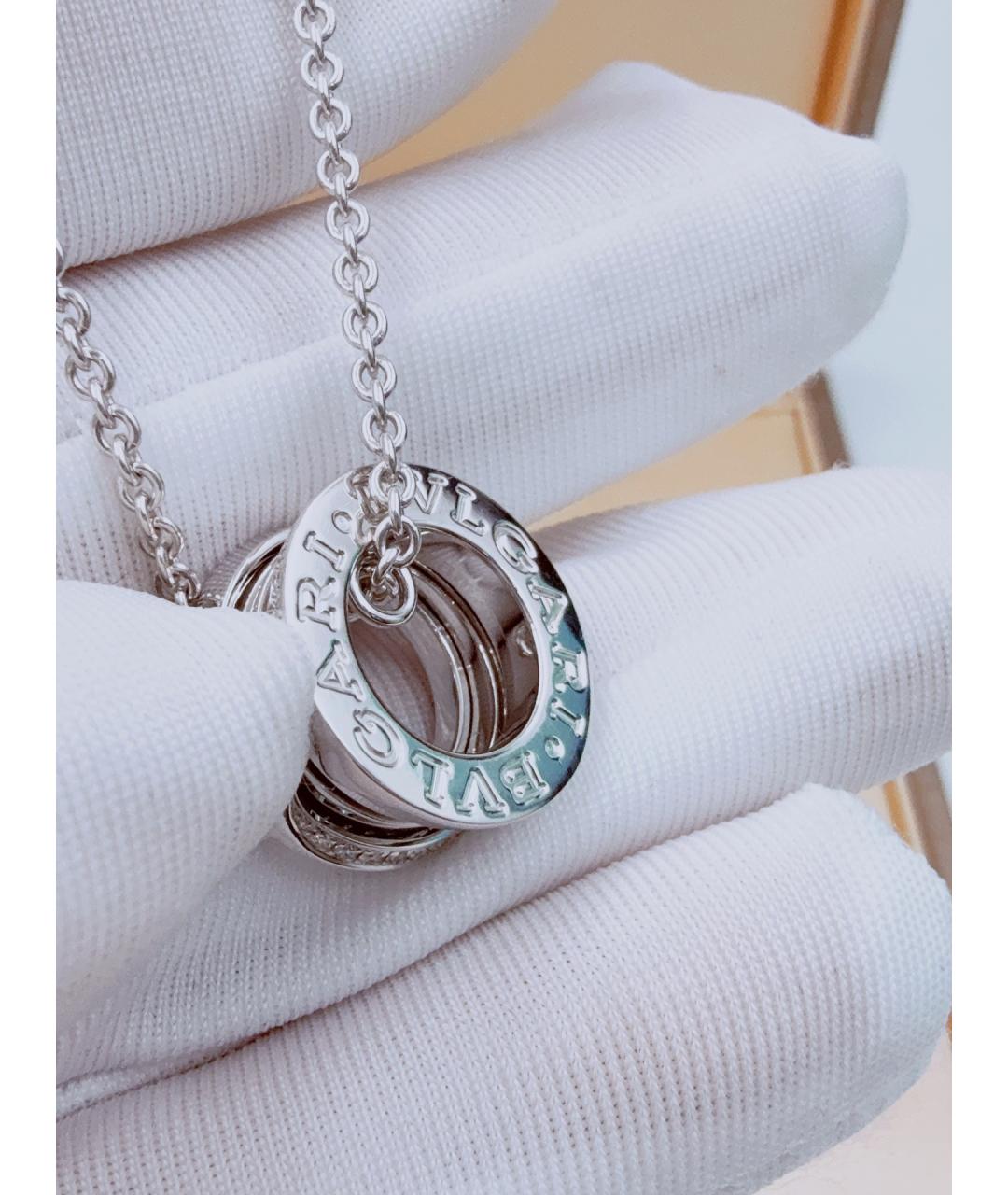 BVLGARI Серебряное колье из белого золота, фото 6