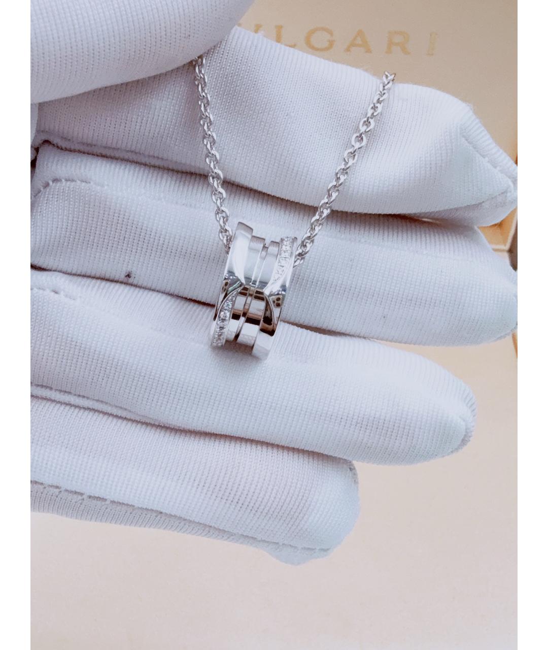 BVLGARI Серебряное колье из белого золота, фото 5