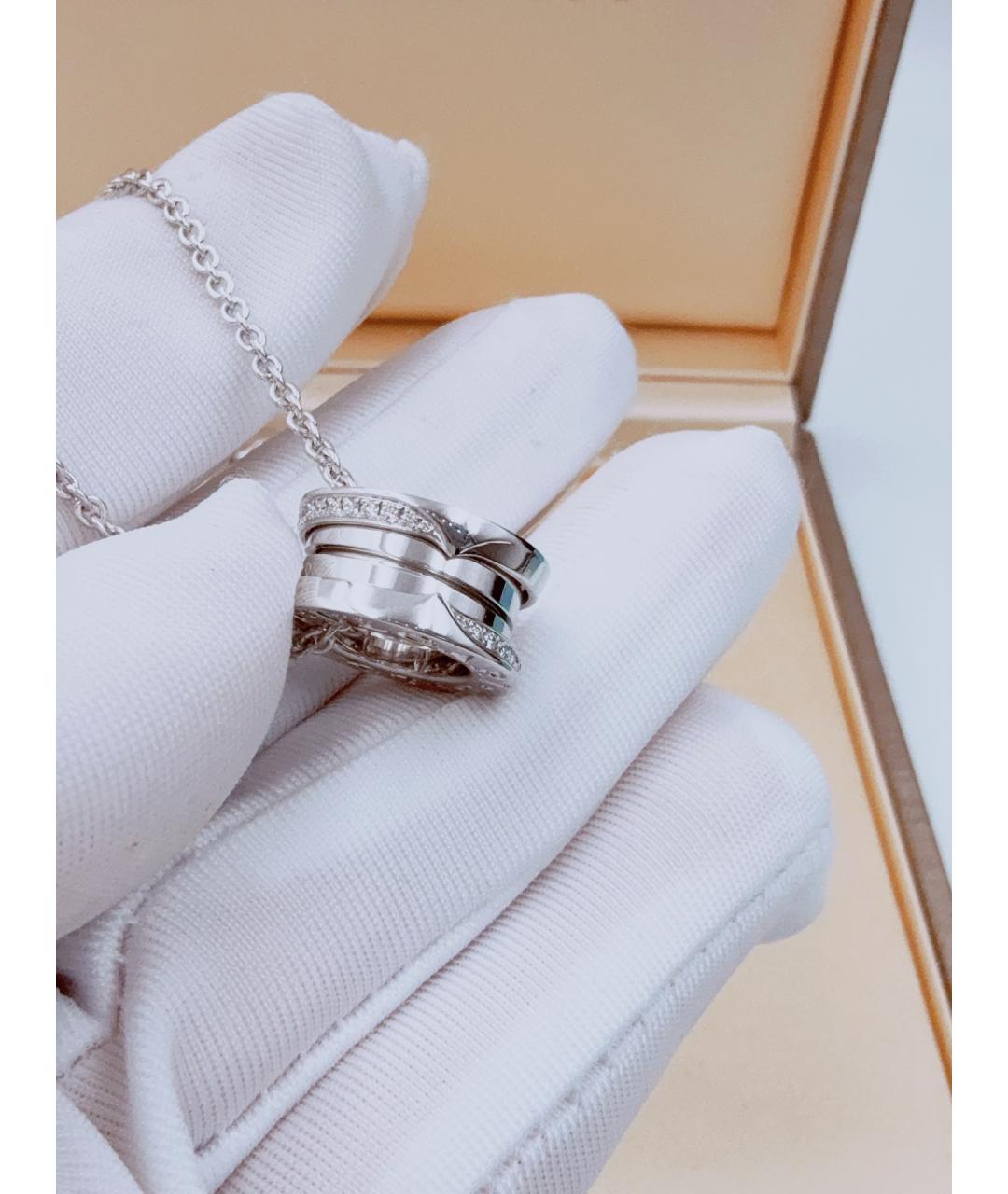 BVLGARI Серебряное колье из белого золота, фото 3