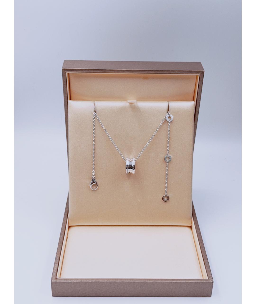 BVLGARI Серебряное колье из белого золота, фото 9