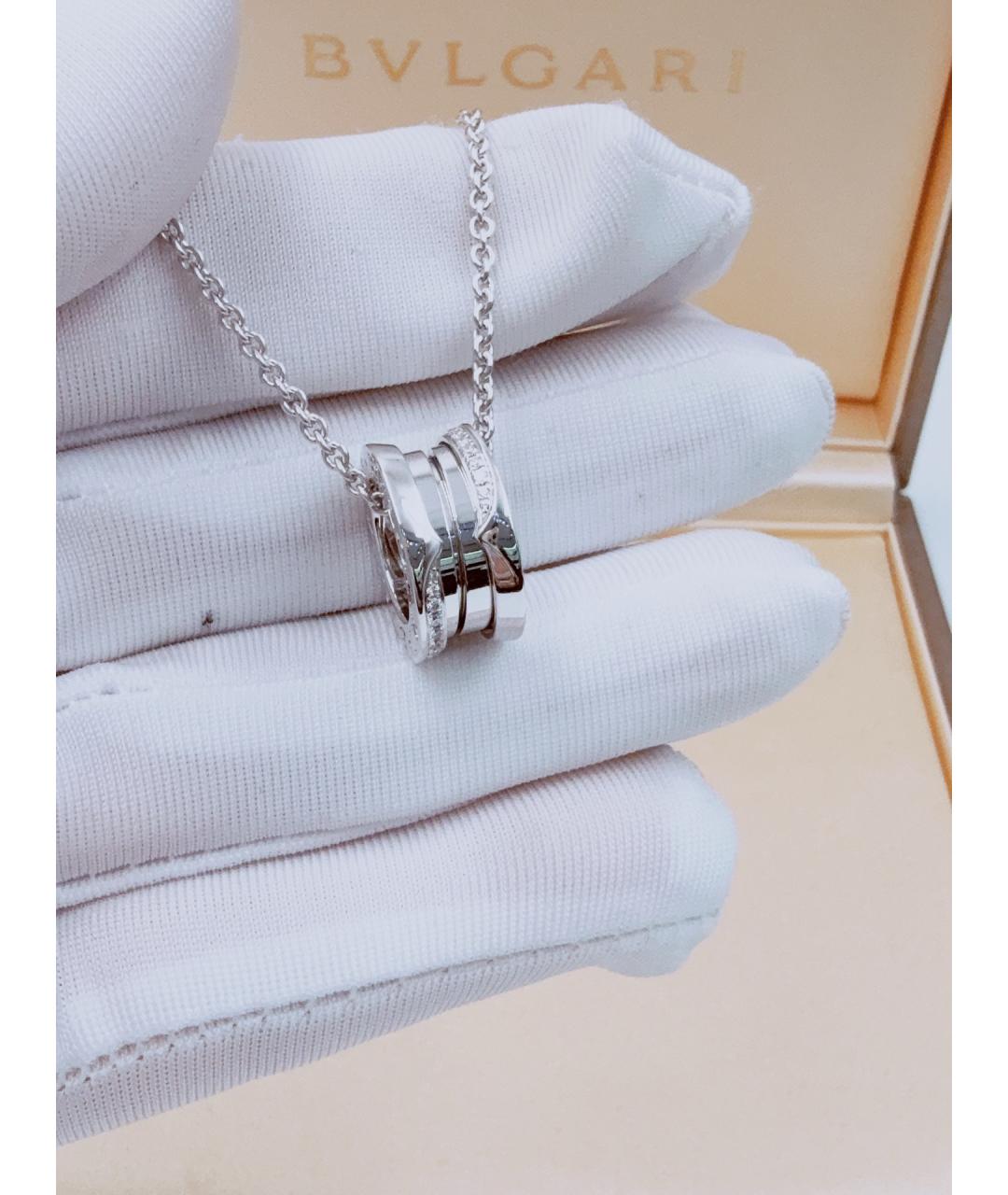 BVLGARI Серебряное колье из белого золота, фото 4