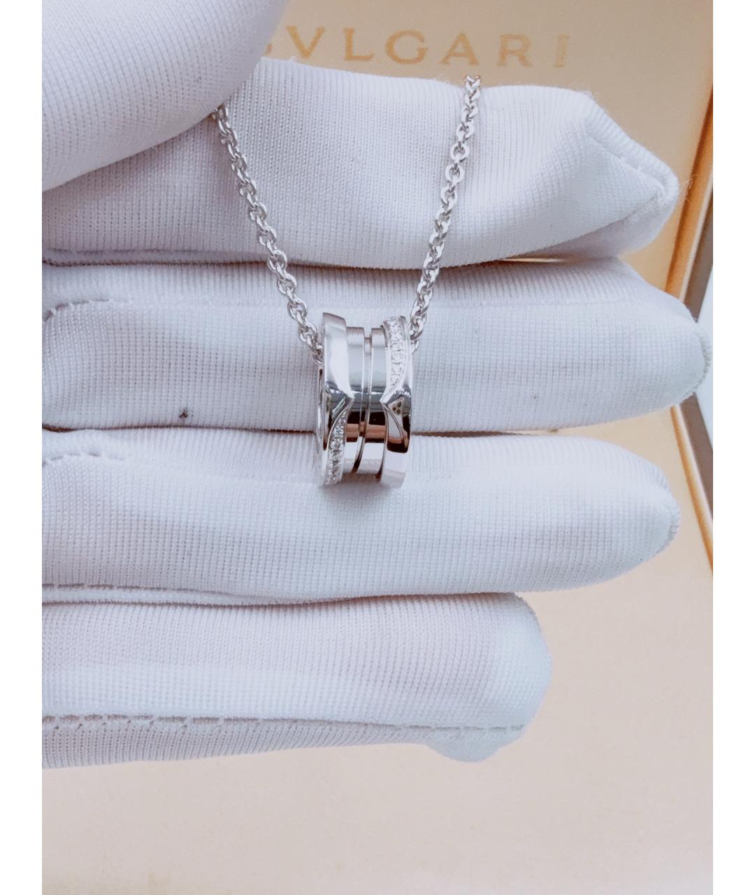 BVLGARI Серебряное колье из белого золота, фото 2