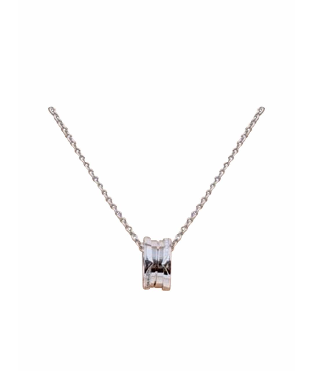 BVLGARI Серебряное колье из белого золота, фото 1
