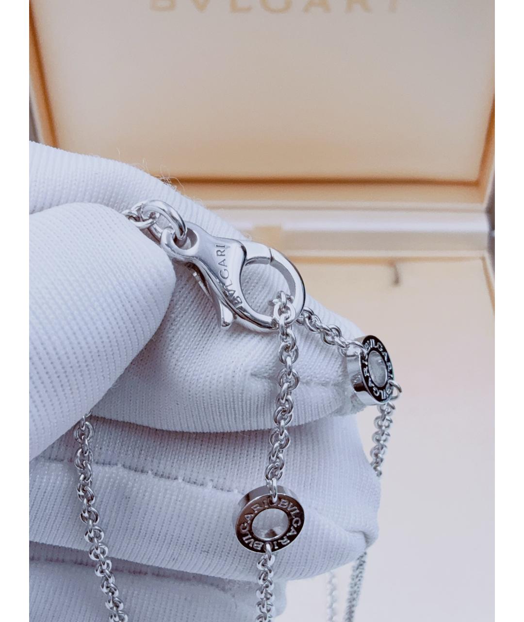 BVLGARI Серебряное колье из белого золота, фото 7
