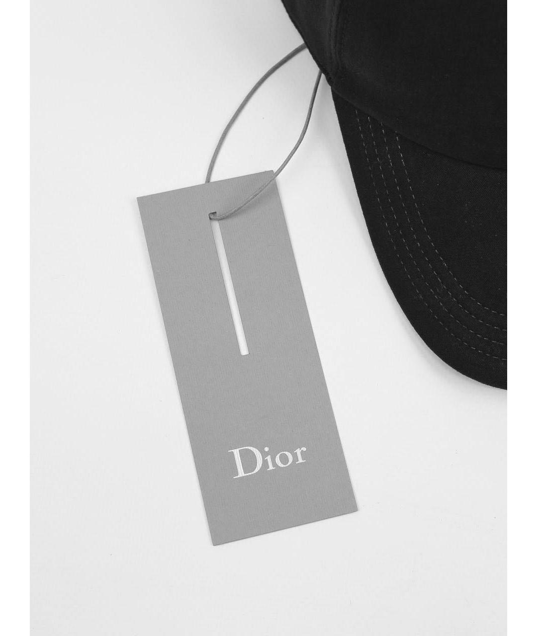 CHRISTIAN DIOR Черная хлопковая кепка/бейсболка, фото 5