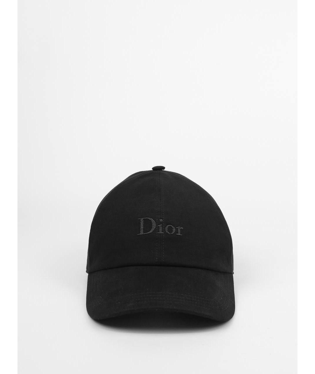 CHRISTIAN DIOR Черная хлопковая кепка/бейсболка, фото 7